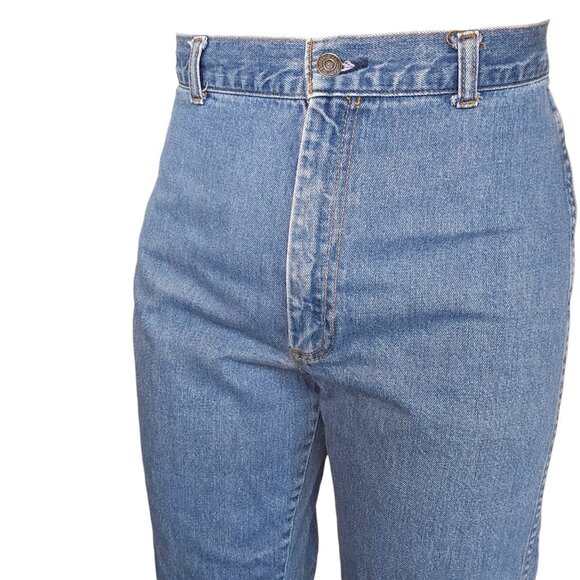 VTG 80s Levis Womens Blue Jeans Straight Leg High Waisted Western Sz 6 X‎ 32 - Picture 5 of 11